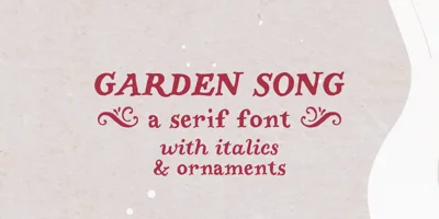 Garden Song Font Free Download