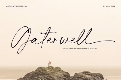 Gaterwell - Modern Chic Calligraphy Free Download