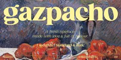 Gazpacho Font