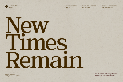 GC New Times Remain - Timeless Serif Font
