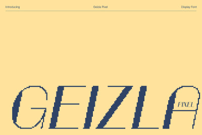 Geizla Pixel Font