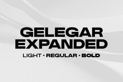 Gelegar Expanded Font