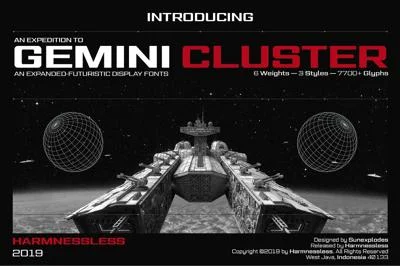 Gemini Cluster - Expanded Fonts