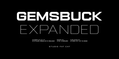 Gemsbuck 01 Font