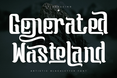 Generated Wasteland - Elegant Font