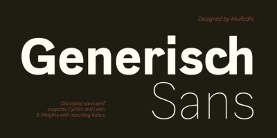 Generisch Sans Font