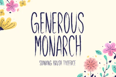 Generous Monarch Typeface