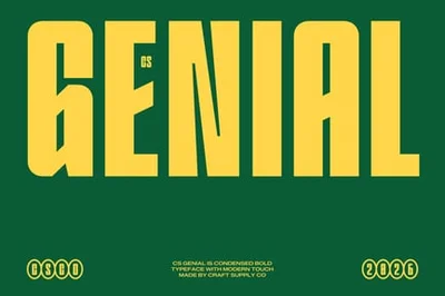Genial – Condensed Font