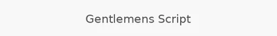 Gentlemens Script