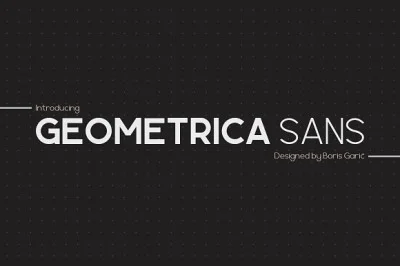 Geometrica Sans - Type Family