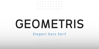 Geometris Font