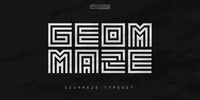 Geommaze Font