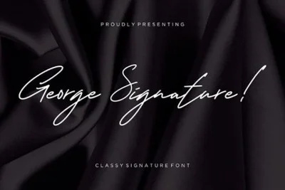 George Signature Font