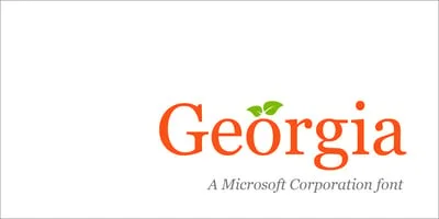 Georgia Font