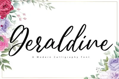 Geraldine - Wedding Font