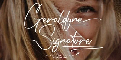 Geraldyne Signature Font