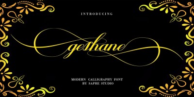 Geshane Script Font