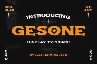 Gesone - Vintage Display Font
