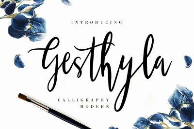 Gesthyla Calligraphy Wedding Font
