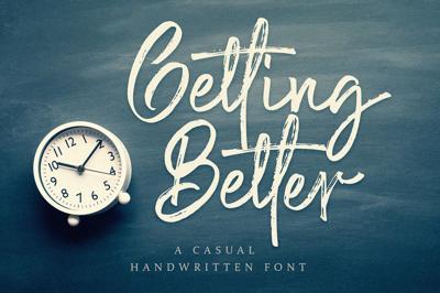 Getting Better - Handwritten Font Free Download