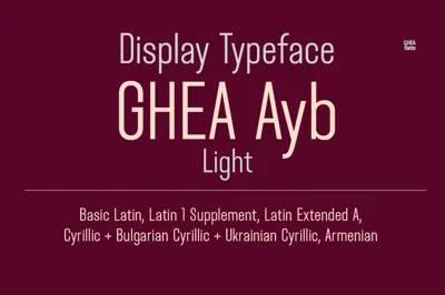 GHEA Ayb Font