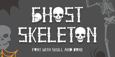 Ghost Skeleton Font