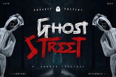 Ghost Street - A Horror Typeface Free Download