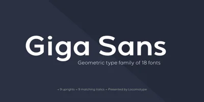 Giga Sans Font
