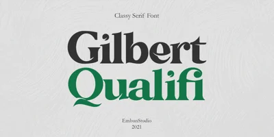 Gilbert Qualifi Font