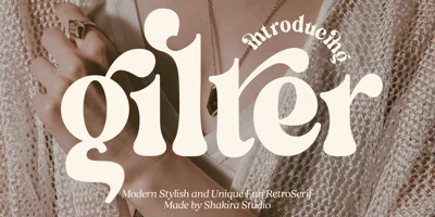Gilter Font