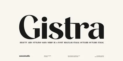 Gistra Font