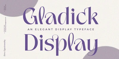 Gladick Display Font
