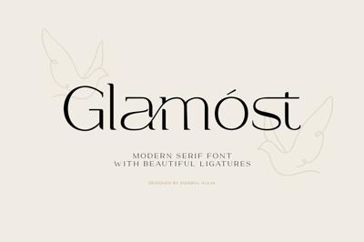Glamost - Modern Ligature font Free Download