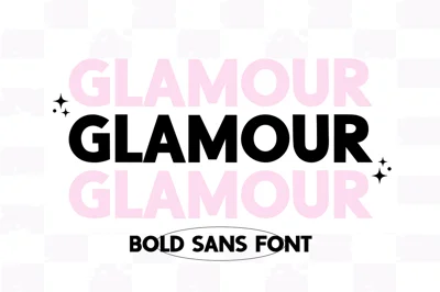 GLAMOUR Bold Classic Sans Serif Font