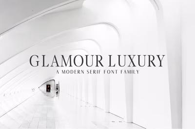 Glamour Luxury Serif Font Family Free Download