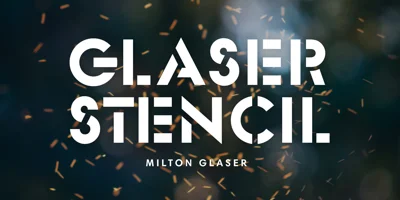 Glaser Stencil Font