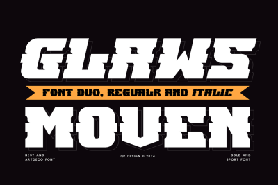 Glaws Moven - Athletics & Basketball Font
