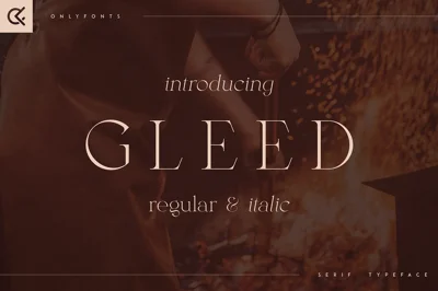 Gleed - minimal serif typeface