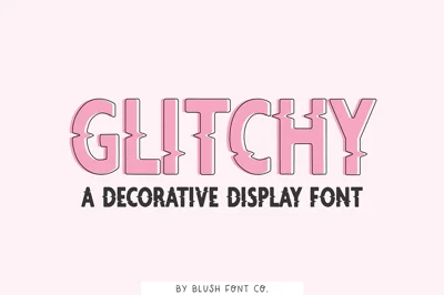 GLITCHY Display Video Game Font