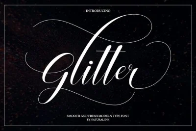 Glitter Script Font