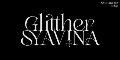 Glitther Syavina Font