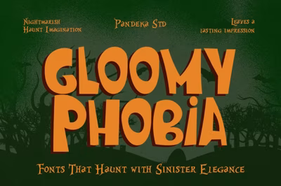Gloomy Phobia - Horror Display Font Free Download