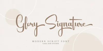 Glory Signature Font