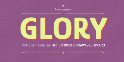 Glory Font