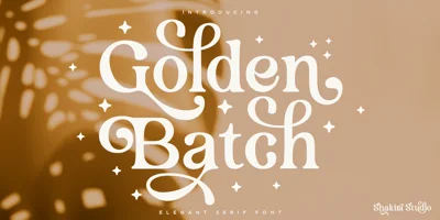 Golden Batch Font