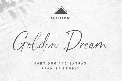 Golden Dream | Font Duo + Extras