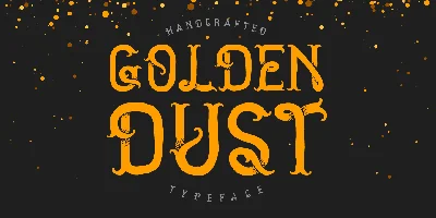 Golden Dust Font
