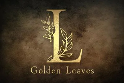 Golden Leaves - floral font