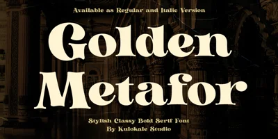 Golden Metafor Font
