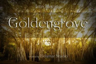 Goldengrove Font